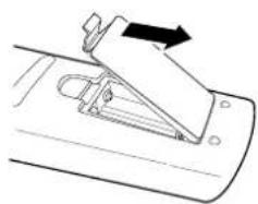 TOSHIBA MD24F51 - Inserting batteries - 1