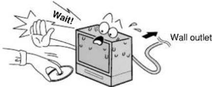 Wait! Wall outlet