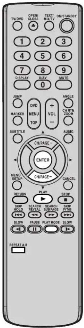 TV/DVD OPEN/ CLOSE TEXT/ MIX/TV ON/STANDBY 1 2 3 4 5 6 7 8 9 DISPLAY 0/AV MUTE 0 JUMP DVVMENU + VOL- ANGLE CH RTN ZOOM MARKER TOP SUBTITLE AUDIO CH/PAGE+ ENTER MENU SETUP CH/PAGE- CANCEL RETURN PLAY STOP SKIP HOLD SEARCH REVEAL SEARCH SUB PAGE SKIP F/T/B I←←←←←→←→←→←→←→←→←→←→←→←→←→←→←→←→←→←→←→←→←→←→←→←→←→←→←→←→←→←→←→←→←→←→←→←→←→←→←→←→←→←→←→←→←→←→←→←→←→←→←→←→← → ← ← ← ← ← ← ← ← ← ← ← ← ← ← ← ← ← ← ← ← ← ← ← ← ← ← ← ← ← ← ← ← ← ← ← ← ← ← ← ← ← ← ← ← ← ← ← ← ← ← ← ← ← ← ← ← ← ← ← ← ← ← ← ← ← ← ← ← ← ← ← ← ← ← ← ← ← ← ← ← ← ← ← ← ← ← ← ← ← ← ← ← ← ← ← ← ← ← ← ← → REPEAT A-B