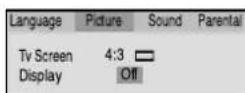 TOSHIBA VTD2032 - Setting on screen display - 2
