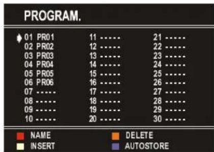 HITACHI C2844S - Programme Menu - 2