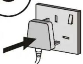 HITACHI C2844S - connect the TV plug to the mains socket - 1