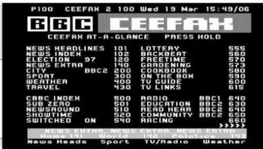 HITACHI C36WF830N - standard teletext - 1