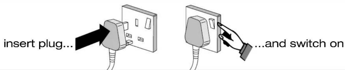 HITACHI C36WF830N - connecting to the mains socket - 1