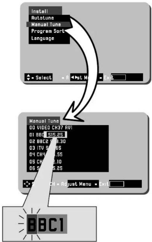 HITACHI C28W411TN - Program Naming - 2
