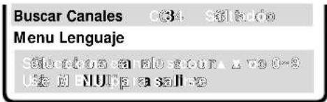 Buscar Canales C34 Sóltoó Menu Lenguaje Sóltoó o canale sóuán x 500-9 U2 M NUTP a sali-2