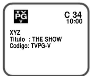 PG V C 34 10:00 XYZ Titulo : THE SHOW Codigo: TVPG-V