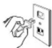 SANYO AVM3280G - Plug in the power cord - 1