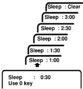 SANYO AVM3280G - SETTING THE SLEEP TIMER - 2