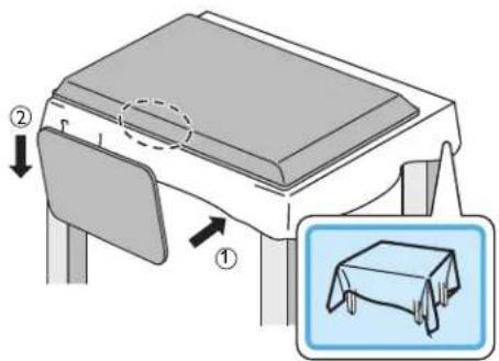 MAGNAVOX 26MV402X - Attaching the base - 1