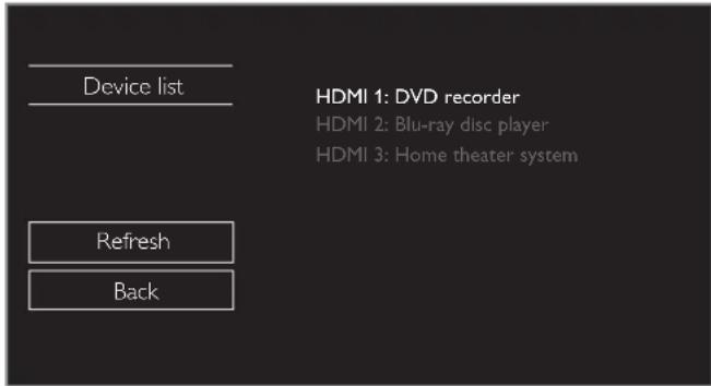 MAGNAVOX 26MV402X - Device list - 1