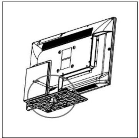BLAUPUNKT 23-157I-GW-3W-HBCDUP - Detaching the stand - 1