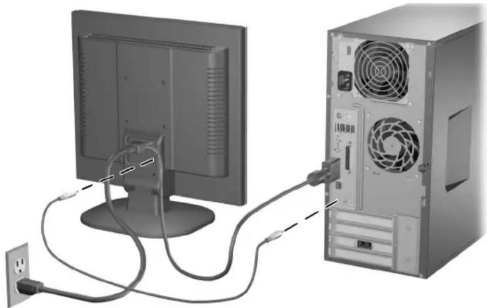 HP VF17 - Connecting the Monitor - 2