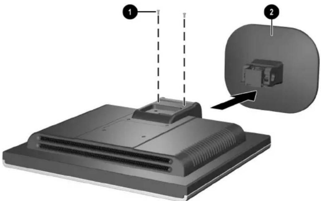 HP VF17 - Removing the Monitor Base - 3