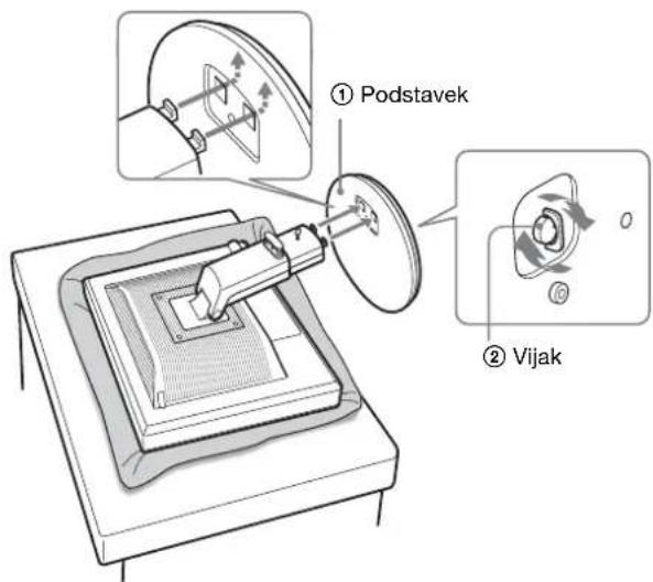 ① Podstavek ② Vijak