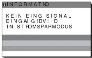 SONY SDM-S95N - Wenn „KEIN EING SIGNAL“ auf dem Bildschirm erscheint - 1