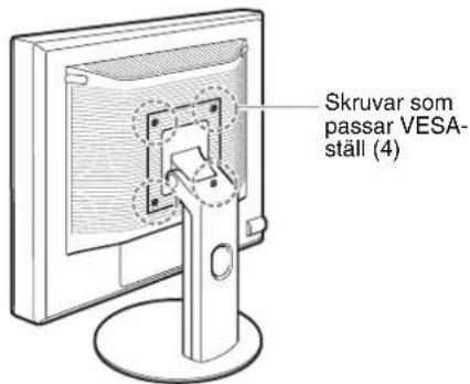 Skruvar som passar VESA-ställ (4)