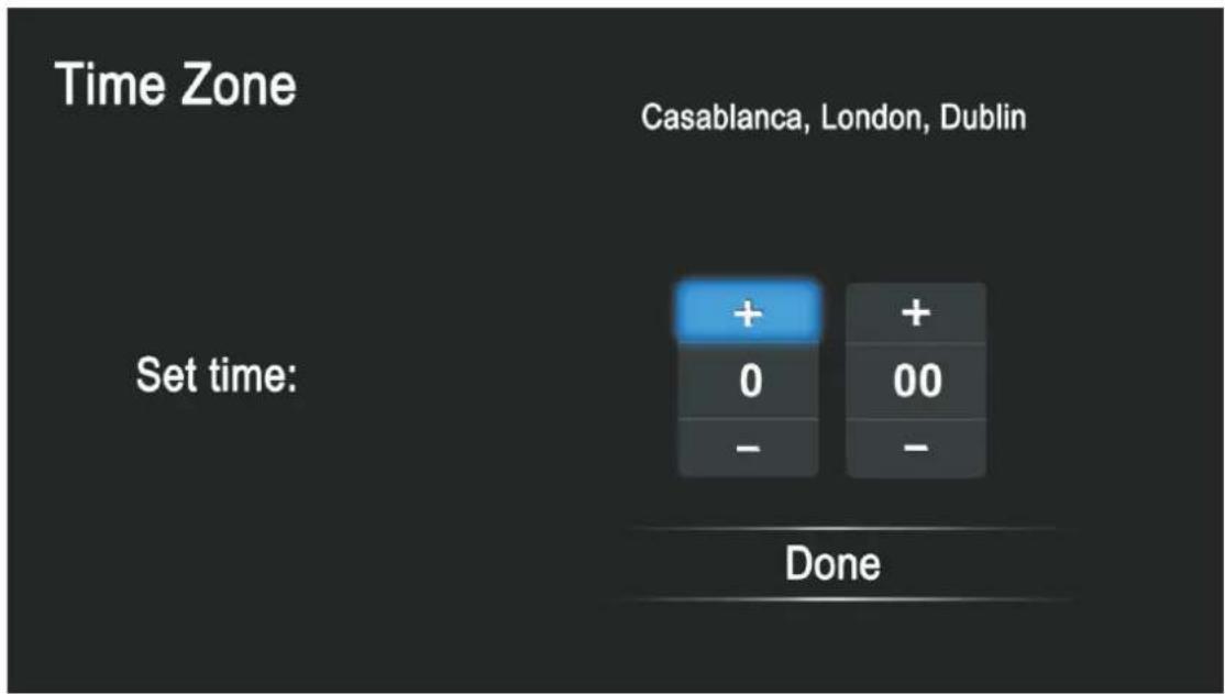 Time Zone Casablanca, London, Dublin Set time: + + 0 00 - - Done