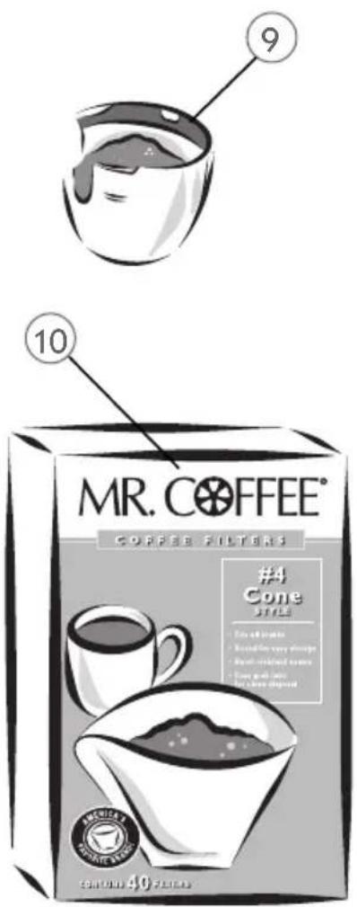 MR. COFFEE® COFFEE FILTERS #4 Cone STYLE • For all pieces • Baked tea very loose • Baked refined cakes • Baked with cuts • Baked improved CONTINENTS: 40 Paclines