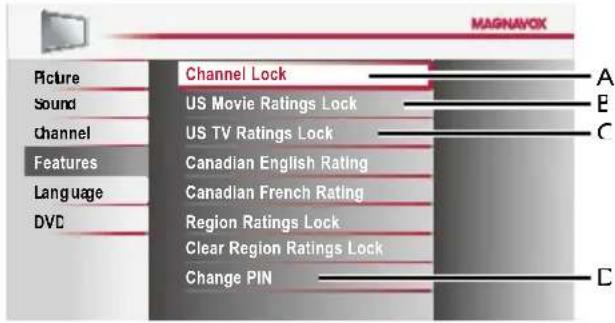 MAGNAVOX 19MD311B - Child Lock - 3