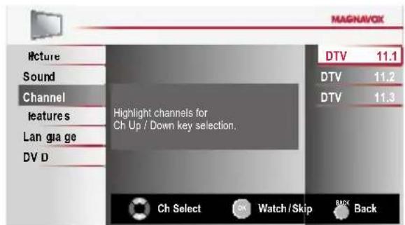 MAGNAVOX 19MD311B - Channel List - 1