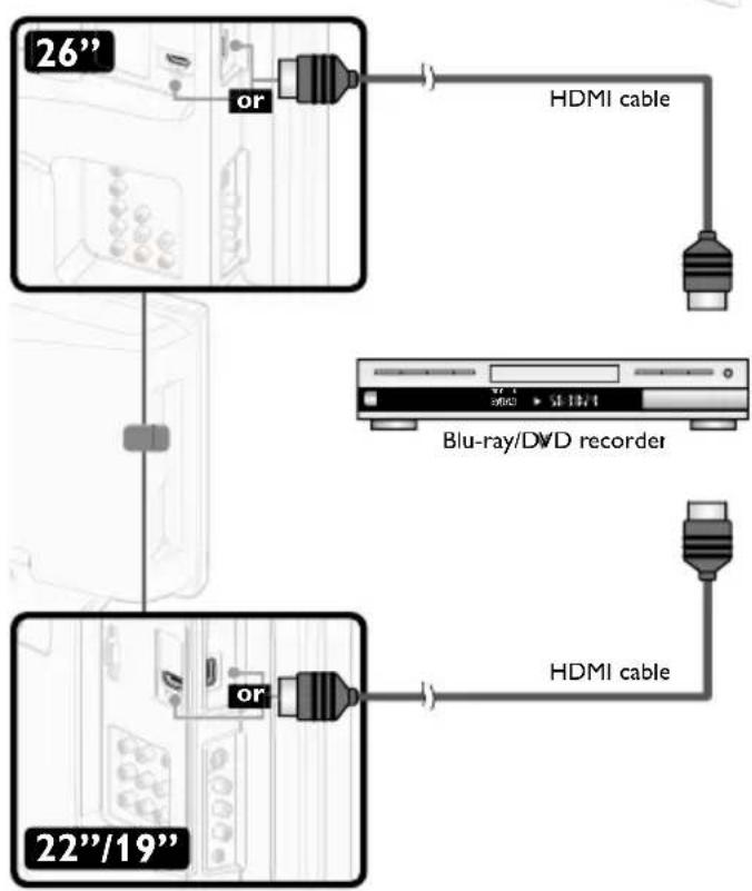 MAGNAVOX 19MD311B - HDMI Connection - 2