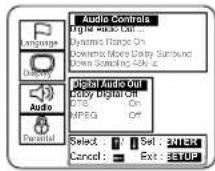 SYLVANIA 6719DB - Press the ▲/▼ buttons to select a desired item, and then press the ENTER button. - 1