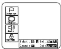 SYLVANIA 6719DB - Press the SETUP button. - 1