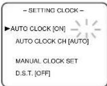 SYLVANIA 6719DB - Set "AUTO CLOCK" to [ON] - 1