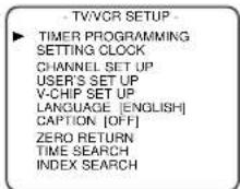 SYLVANIA 6719DB - Select "TIMER PROGRAMMING" - 1