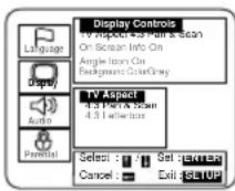 SYLVANIA 6719DB - Press the ▲/▼ buttons to select an item, and then press the ENTER button. - 1