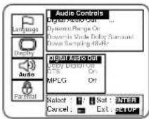 SYLVANIA 6719DB - Press the ▲/▼ buttons to select a desired item, and then press the ENTER button. - 3