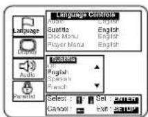 SYLVANIA 6719DB - LANGUAGE SETTINGS - 4
