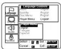 SYLVANIA 6719DB - LANGUAGE SETTINGS - 6