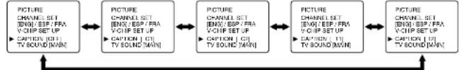SYLVANIA 6615VD - CLOSED CAPTION SELECTION - 1