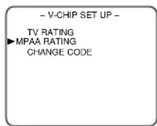 SYLVANIA 6519DD - Select "MPAA RATING" - 1