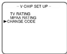 SYLVANIA 6519DD - Select "CHANGE CODE" - 1