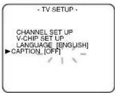 SYLVANIA 6519DD - Select your desired caption menu - 1
