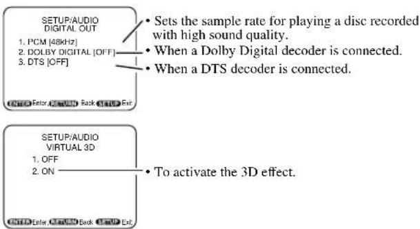 SYLVANIA 6519DA - AUDIO SETTINGS - 3