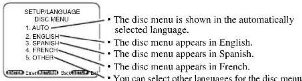 SYLVANIA 6519DA - LANGUAGE SETTINGS - 5