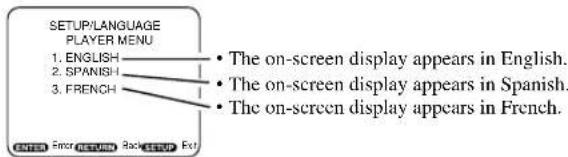 SYLVANIA 6519DA - LANGUAGE SETTINGS - 6