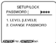 SYLVANIA 6519DA - Press the ▲▼ or number buttons to select LOCK, and then press the ENTER button. - 2