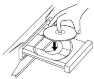 SYLVANIA 6513DA - Place a disc into the tray. - 1