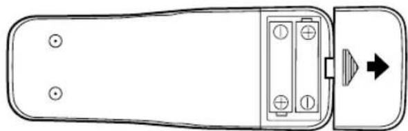 SYLVANIA 6513DA - INSTALLING THE BATTERIES - 1