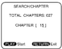SYLVANIA 6513DA - PLAYING FROM A DESIRED TITLE OR CHAPTER - 1
