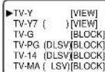 SYLVANIA 6419TBF - [TV RATING SET UP] - 11