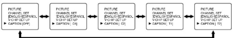 SYLVANIA 6419TBF - CLOSED CAPTION SELECTION - 2