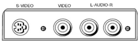 S-VIDEO VIDEO L-AUDIO-R