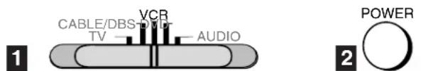 CABLE/DBS/DVD TV VCR AUDIO POWER