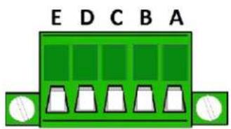 E D C B A